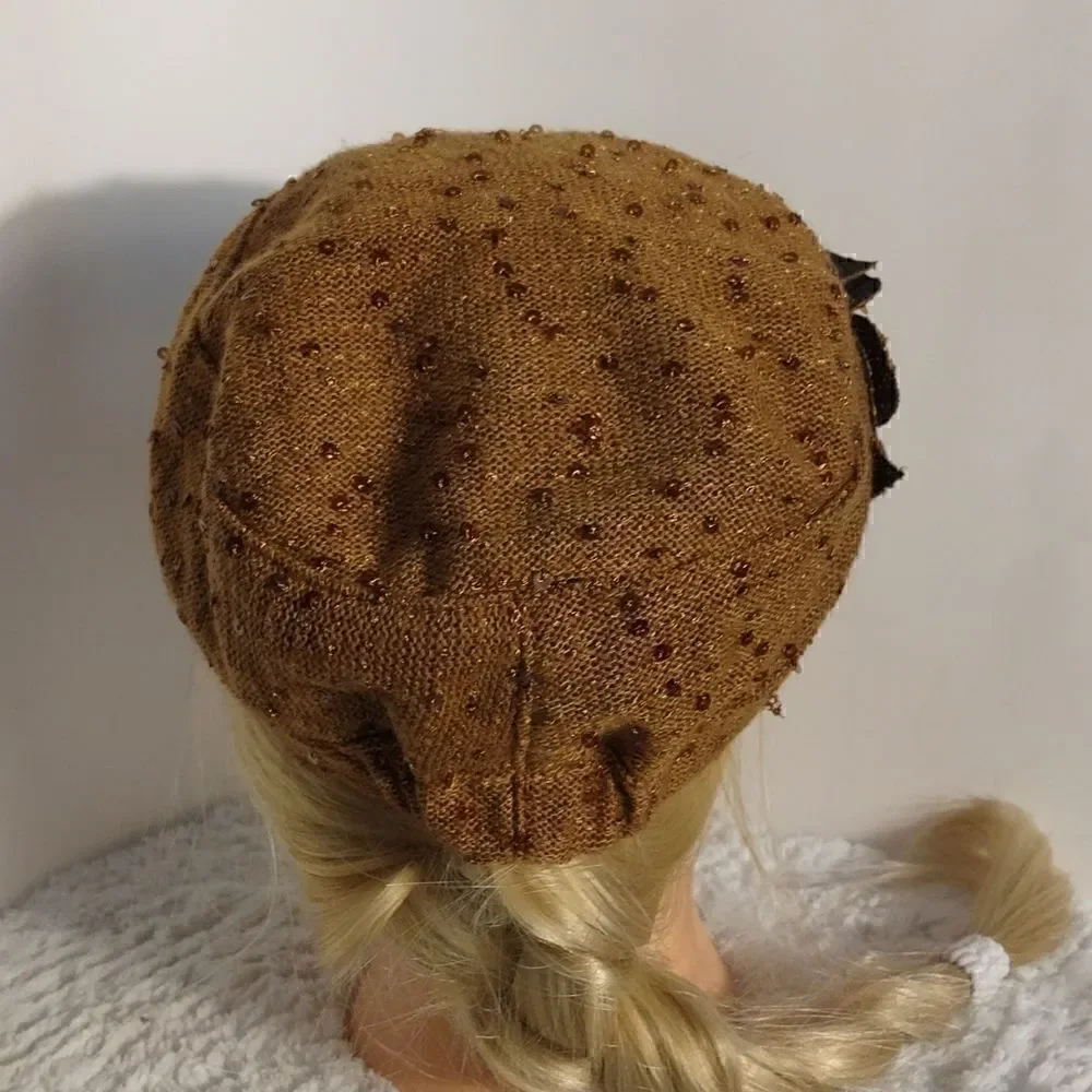 Something Special Sequined Floral Fashion Cap